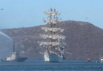 Arriba a Topolobampo el buque Escuela Velero Cuauhtémoc