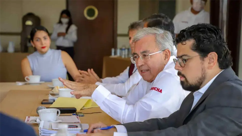 Rocha Moya se reúne con el Consejo Estatal de Seguridad Pública