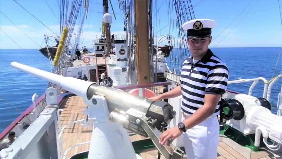 Cadete Ortiz, un guasavense orgulloso de ser parte de la Marina-Armada de México