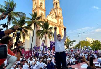 Rocha Moya cierra campaña con más de 10 mil personas