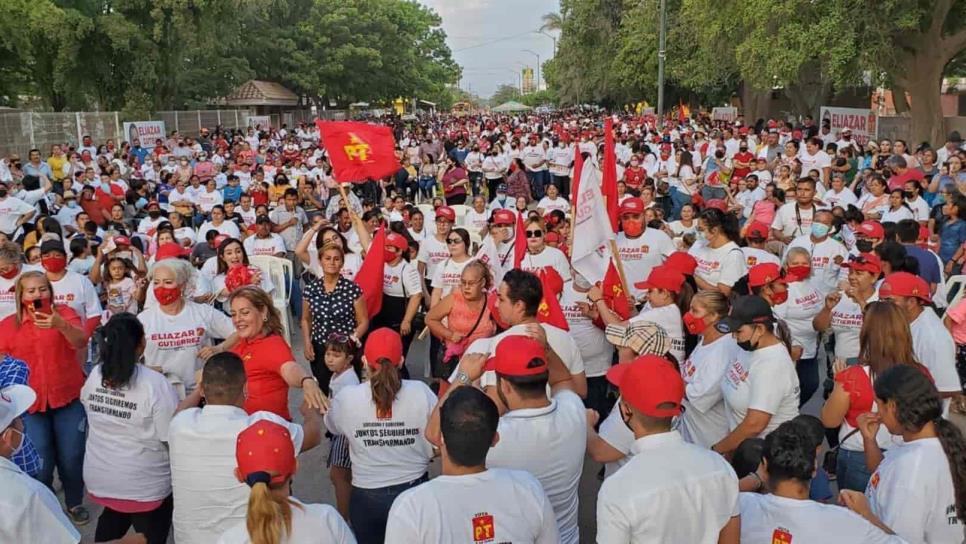 Eliazar Gutiérrez cierra campaña en “La Palma”