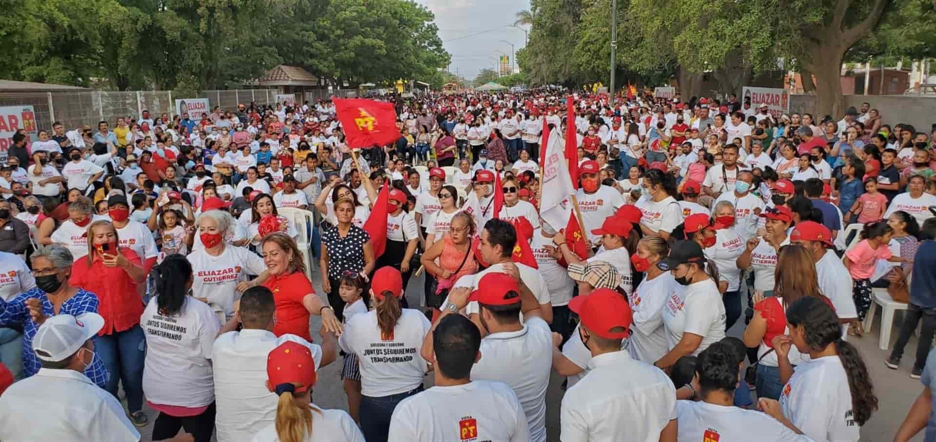 Eliazar Gutiérrez cierra campaña en “La Palma”