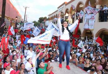 Asegura Maribel Vega que van a ganar con la fuerza de la gente