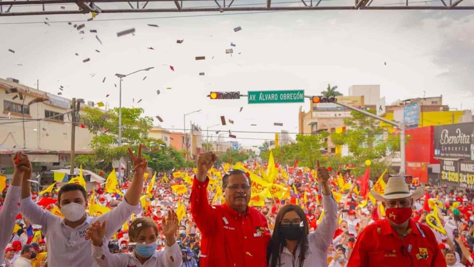 “Este arroz ya se coció”; Mingo Vázquez cierra campaña en Los Mochis