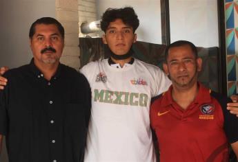 Octavio Moya, basquetbolista sinaloense que representará a México en Serbia