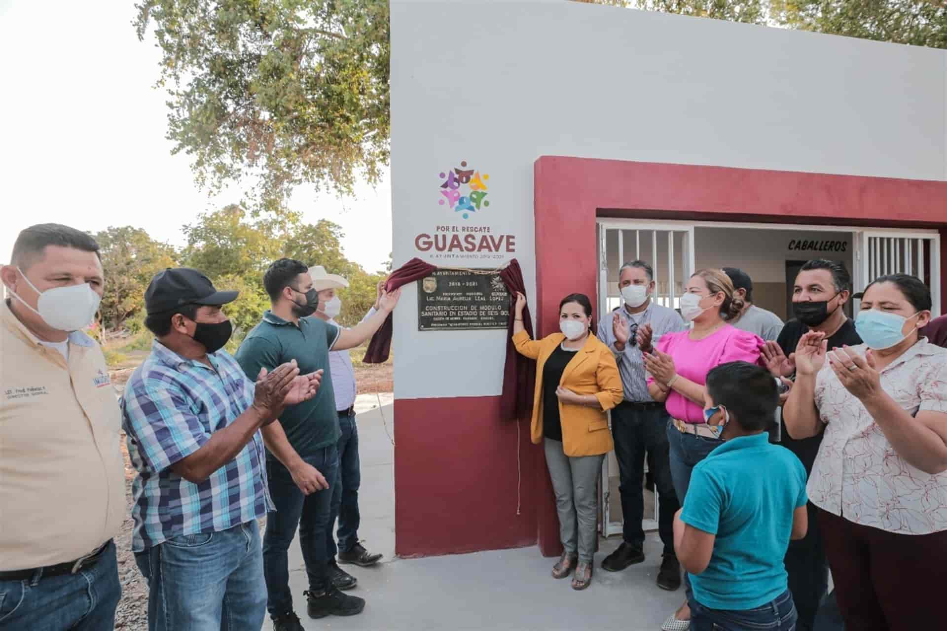 Entregan obras por el orden de los 70 mdp en comunidades de Guasave