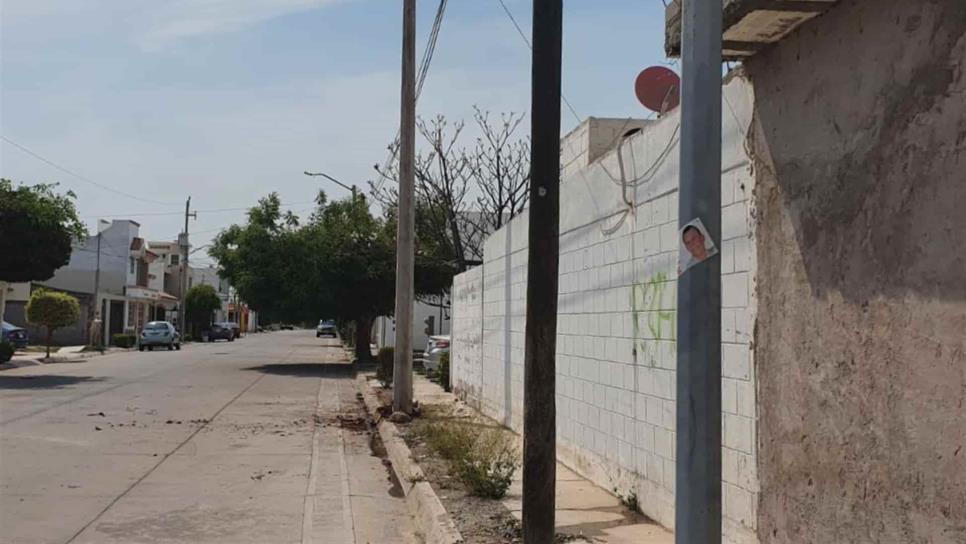 Vecinos de Viñedos de Los Mochis se quejan por instalación de postes