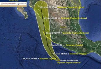 Se forma depresión tropical Cuatro-E en el Pacífico
