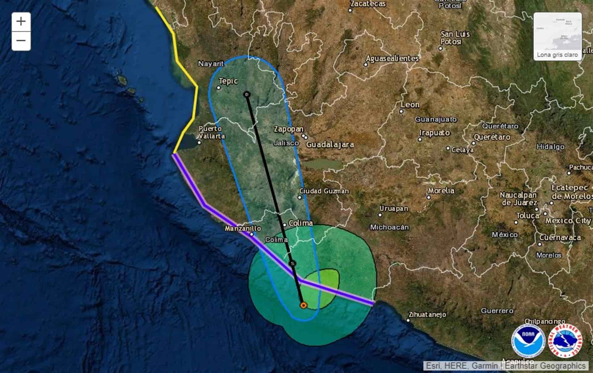 La tormenta Dolores toca tierra entre Colima y Michoacán