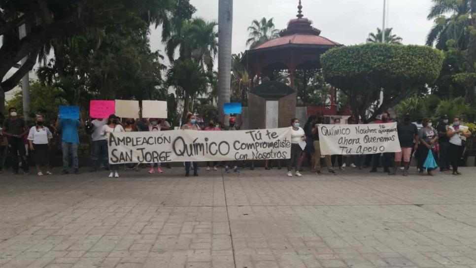 Protestan familias de invasión San Jorge: quieren desalojarlos