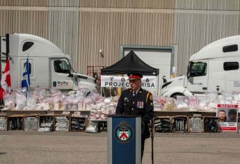 Policía canadiense incauta más de una tonelada de drogas de México