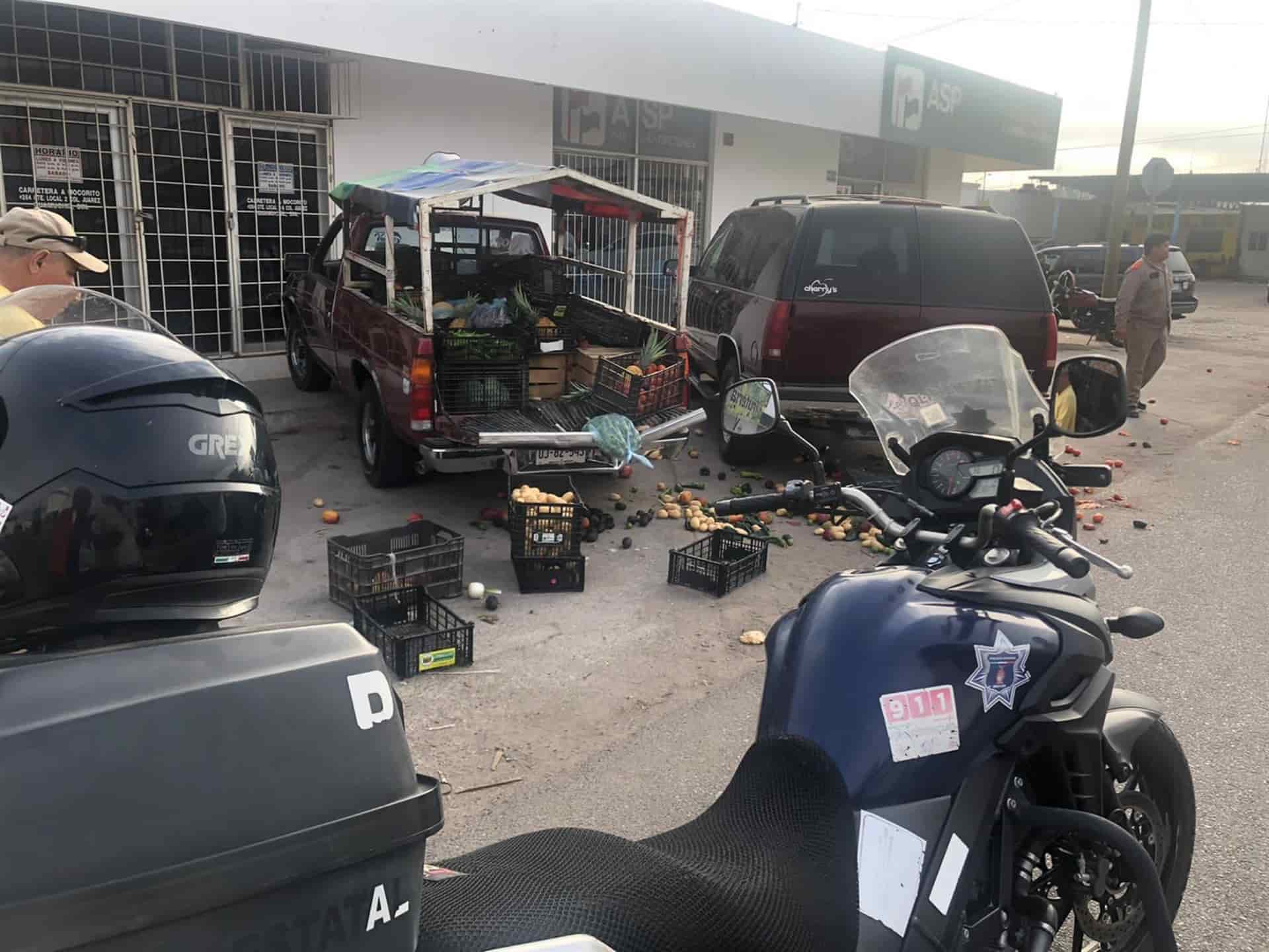 Conductora atropella a vendedor de verduras en Guamúchil