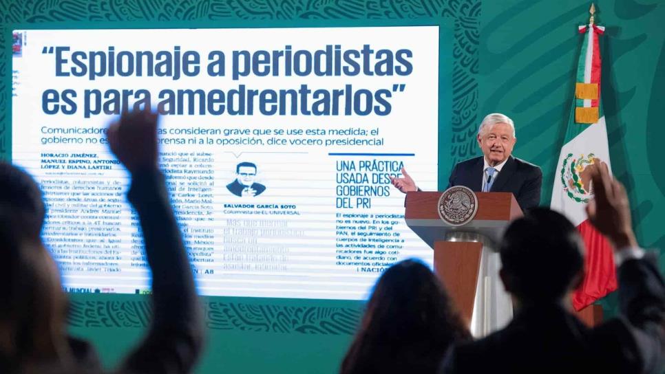 López Obrador niega espiar a periodistas y activistas críticos de su Gobierno