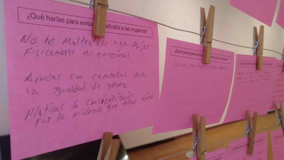 Con tendederos, buscan que se deje de normalizar el acoso