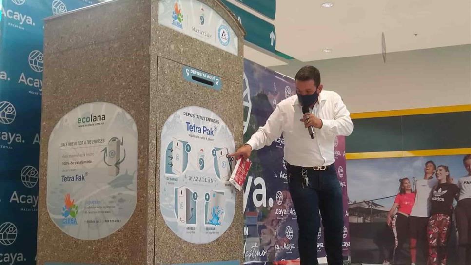 Instalan recolectores de Tetra Pak en Mazatlán: llaman a reciclar