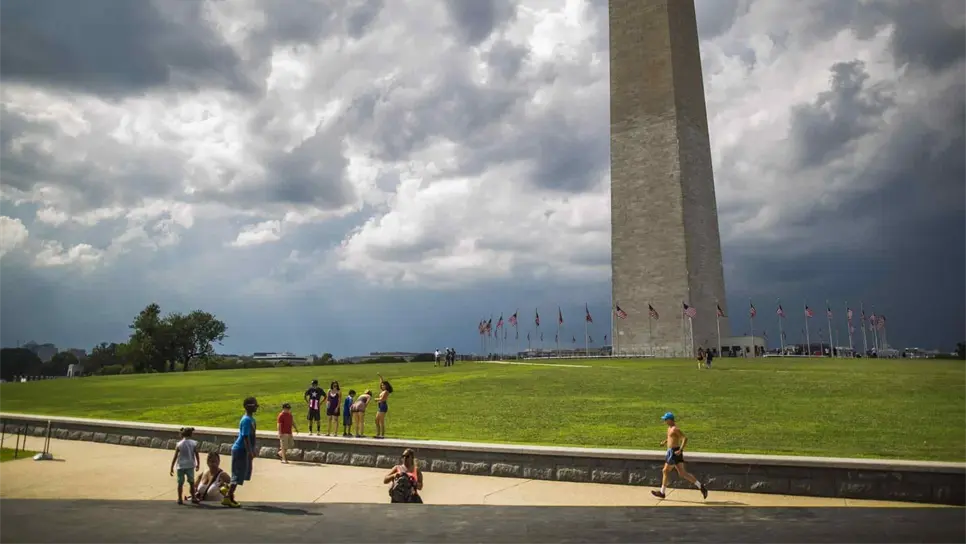 Vista del Monumento a Washington en Washington DC (Estados Unidos). EFE/JIM LO SCALZO/Archivo