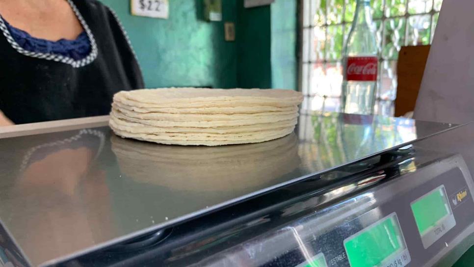 ¡Sube la tortilla! en Culiacán ya cuesta $22