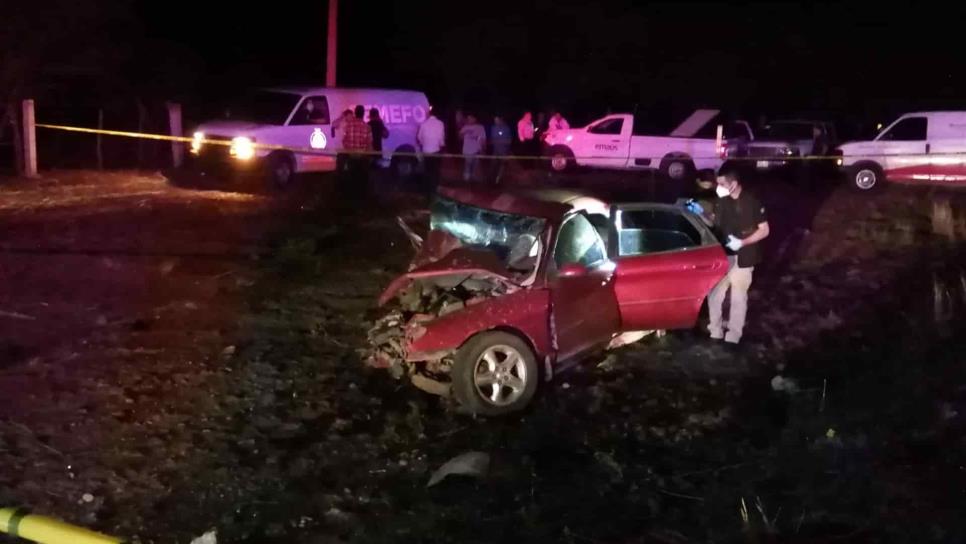 Choque deja un muerto y cuatro heridos en San Lorenzo, Culiacán