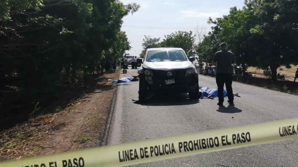 Dos hombres mueren arrollados en Villa Juárez, Navolato