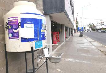 Lavamanos públicos convertidos en basureros en Los Mochis