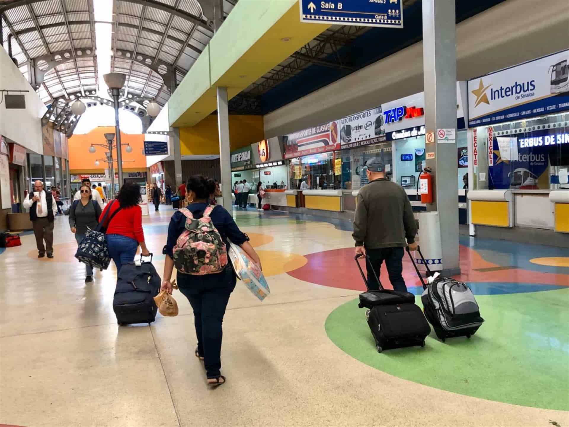 Aumenta 10 % el flujo de pasajeros en la Central de Autobuses de Culiacán