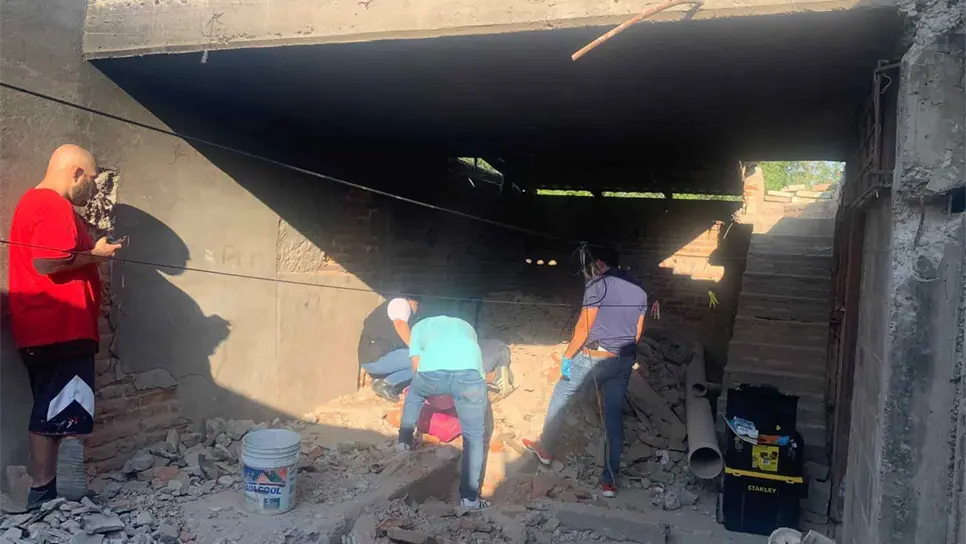 Hallan osamenta durante demolición de una casa en Los Mochis