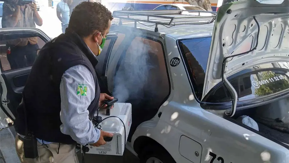 Transporte público cuenta con un “sanitizante casero” para desinfectar: VyT