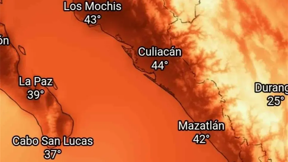 Segunda ola de calor afectará potencialmente a Sinaloa y otros estados, ¿cuándo iniciará?