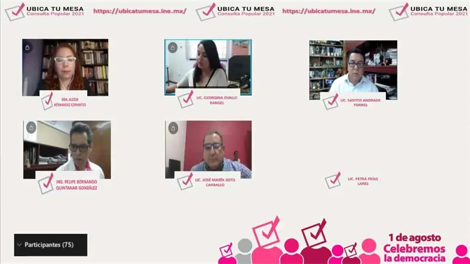 Consulta Popular será con medidas sanitarias contra covid: INE