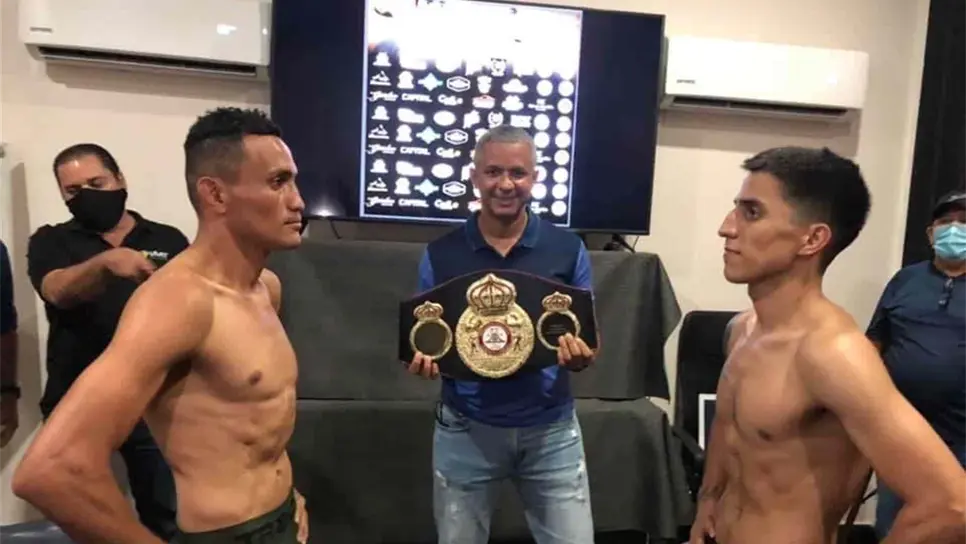 Todo listo para el combate González vs Mejía