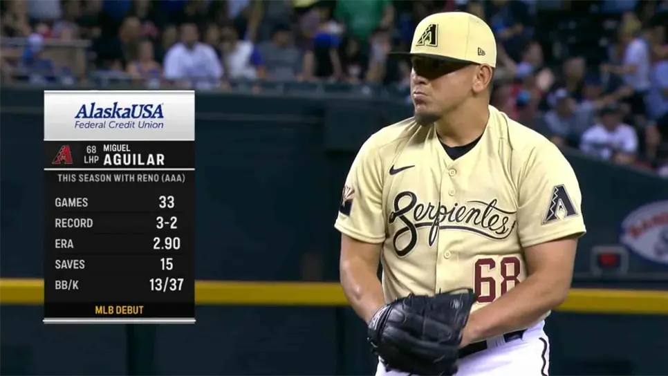 Miguel Aguilar debuta en triunfo sobre Dodgers