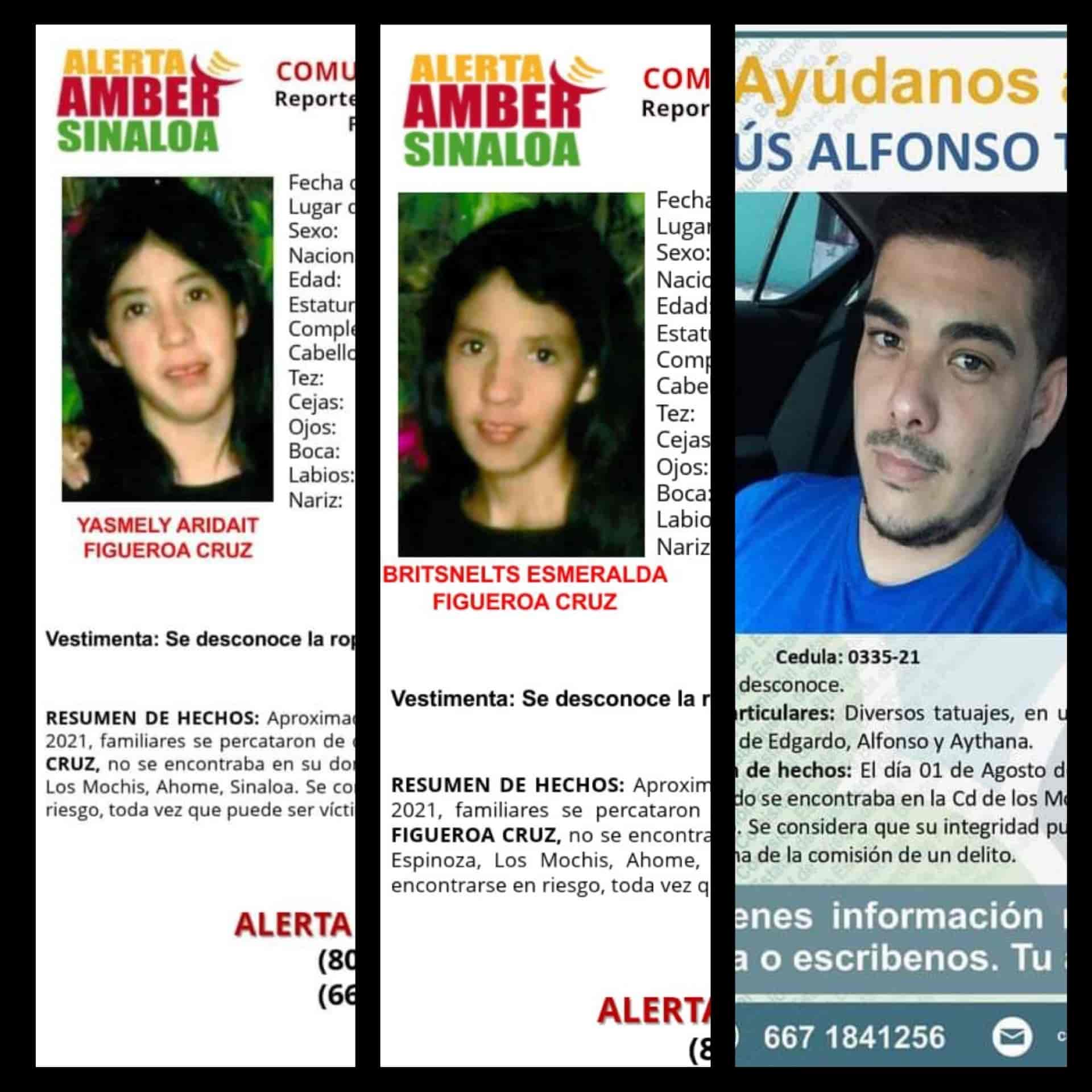 Buscan a dos adolescentes y a un joven desaparecidos en Los Mochis