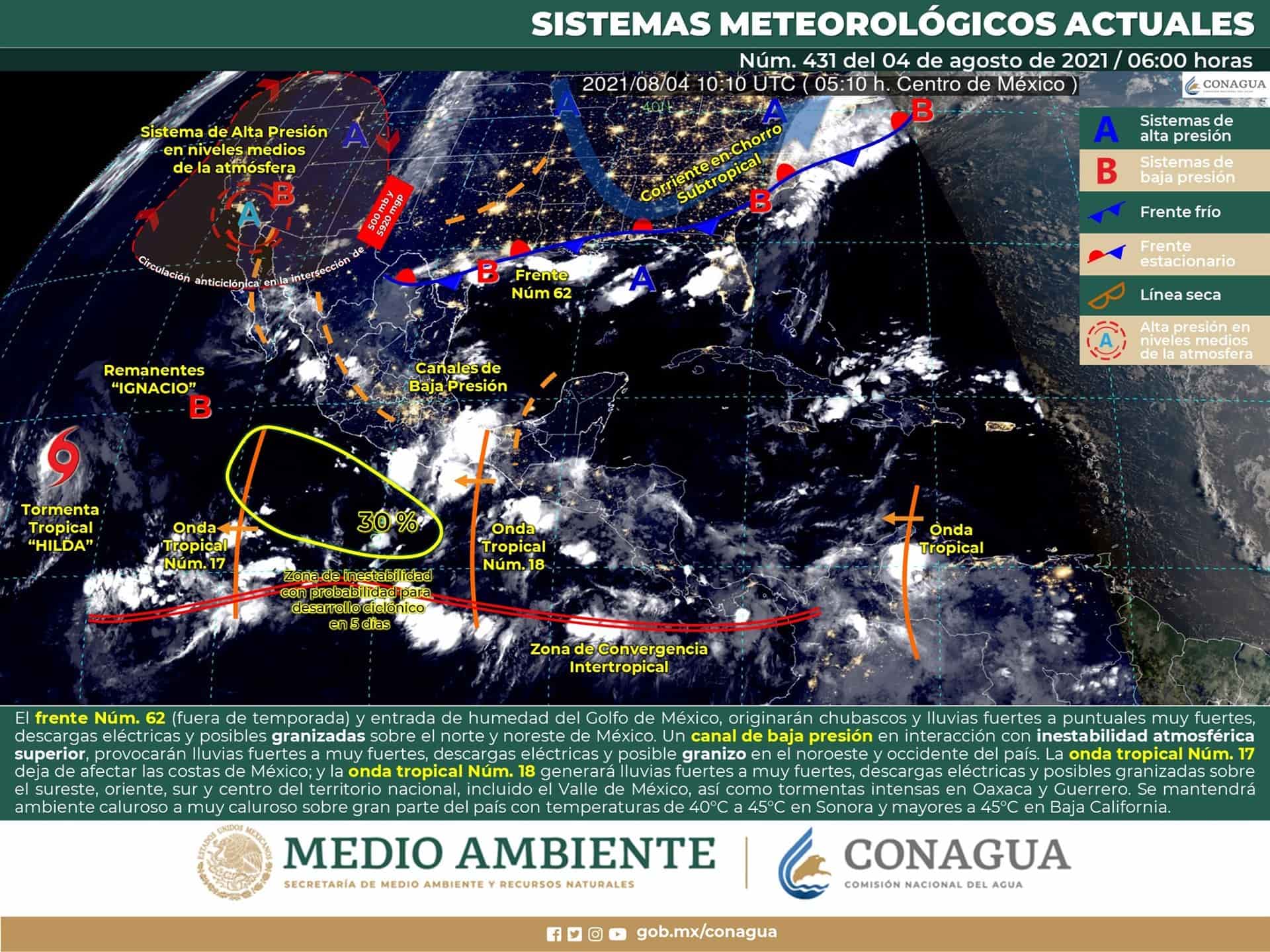 FOTO: Twitter @Conagua_clima