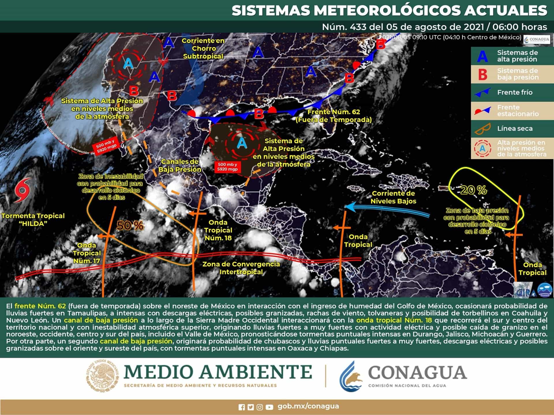 FOTO: Twitter @conagua_clima.