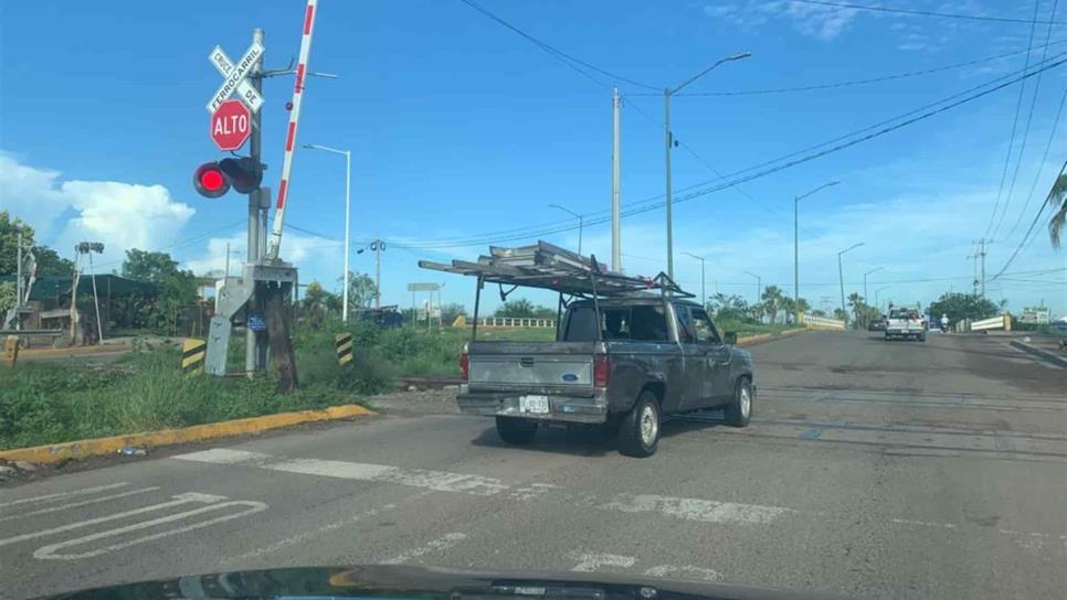 Denuncian señal del tren descompuesta en Culiacán