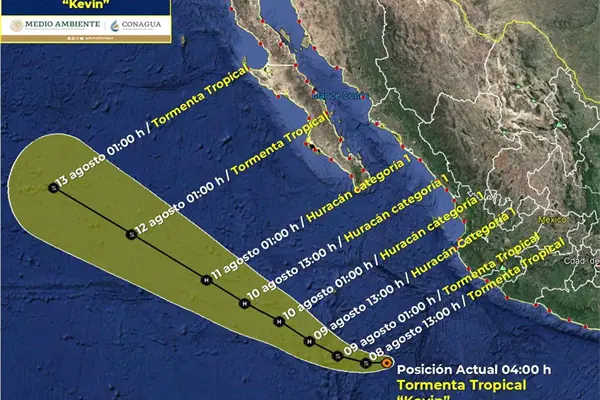 Tormenta tropical Kevin no impactará directamente a Sinaloa: PC