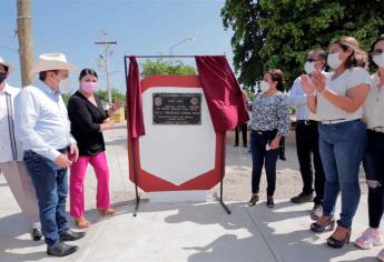 Inauguran dos obras de pavimentación en Ruíz Cortines, Guasave