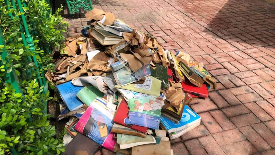 Más de 2 mil libros se perderán en biblioteca de Villa Unión tras inundación