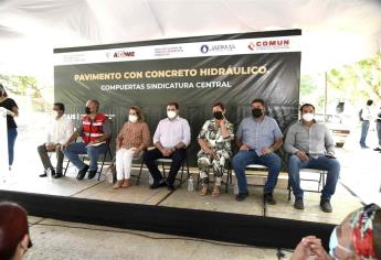 Encabeza Juan Fierro entrega de obra en la comunidad de Compuertas