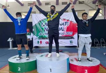 Pesistas sinaloenses ganan 12 medallas en nacional de primera fuerza