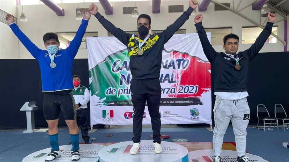 Pesistas sinaloenses ganan 12 medallas en nacional de primera fuerza