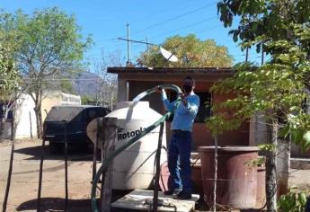 Alcalde de El Fuerte garantiza abastecimiento de agua en el municipio