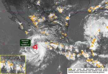 Se forma la depresión tropical «Quince E»