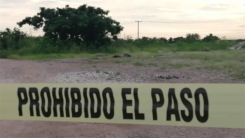 Hallan cadáver de hombre asesinado por la avenida Geovanny Zamudio en Culiacán