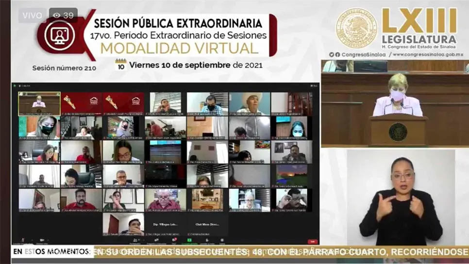 FOTO: Captura de videoconferencia.