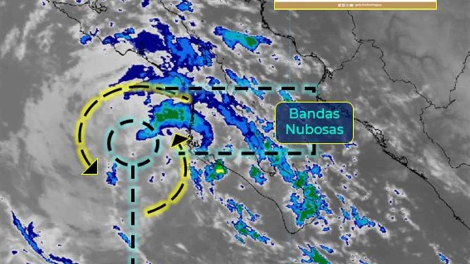 Olaf, como depresión tropical, se debilita y aleja de BCS