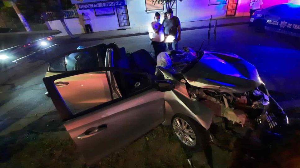 Mujer muere tras accidente automovilístico en Culiacán