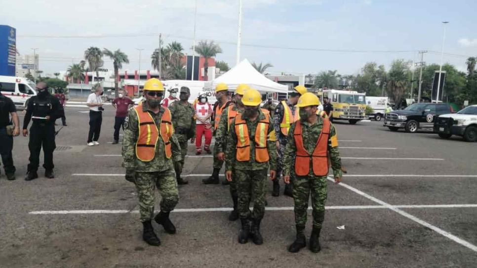 Realizan simulacro en Los Mochis, para recordar víctimas de sismos de 1985 y 2017