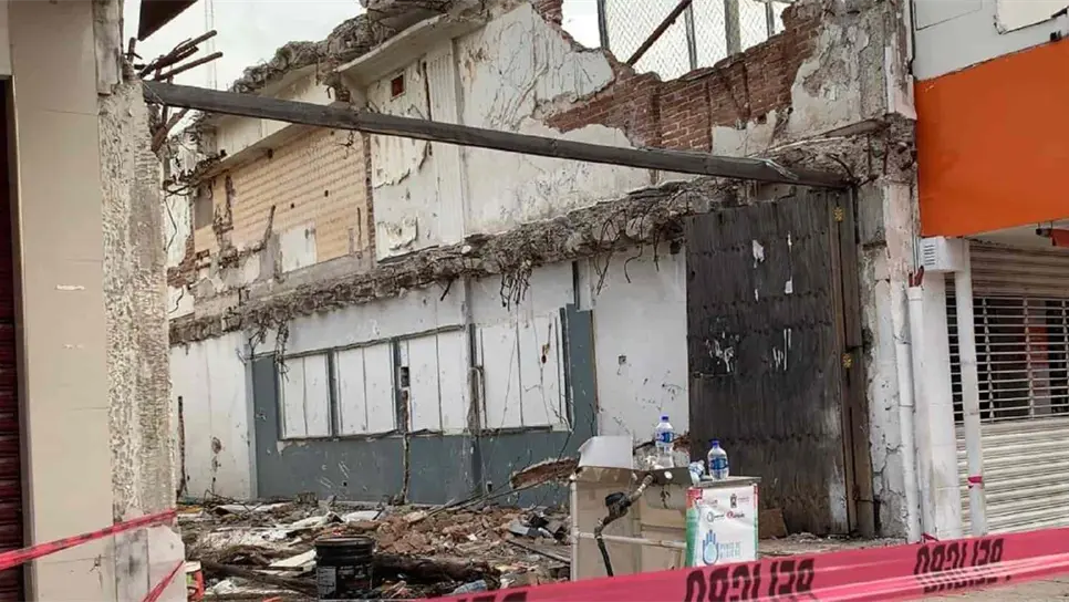 Detectan 6 negocios del centro de Culiacán con daño en su estructura