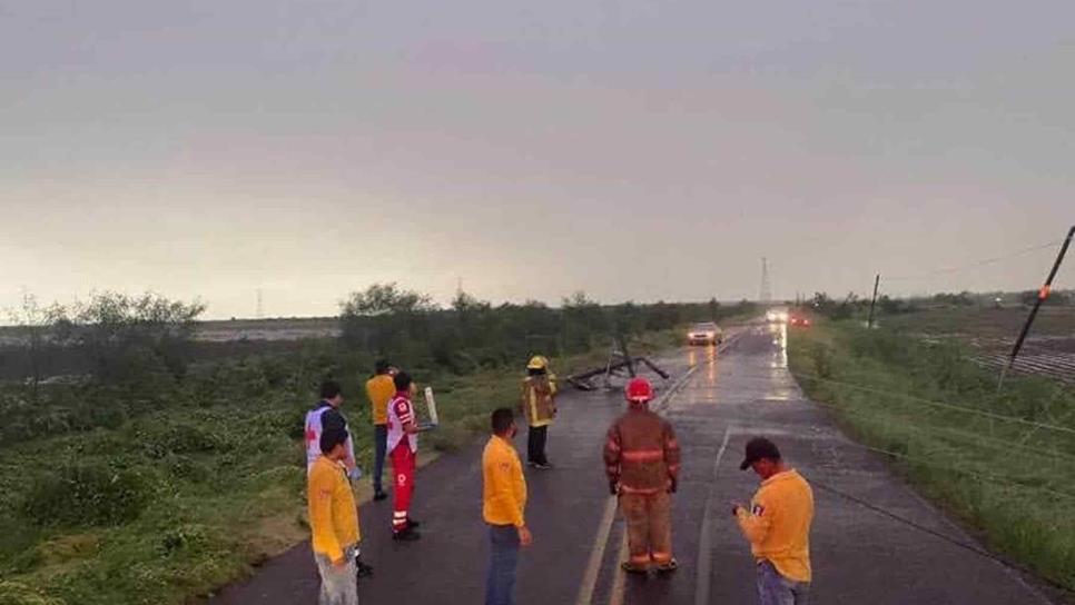 Ventisca y lluvias dejan afectaciones en municipios de la zona norte de Sinaloa